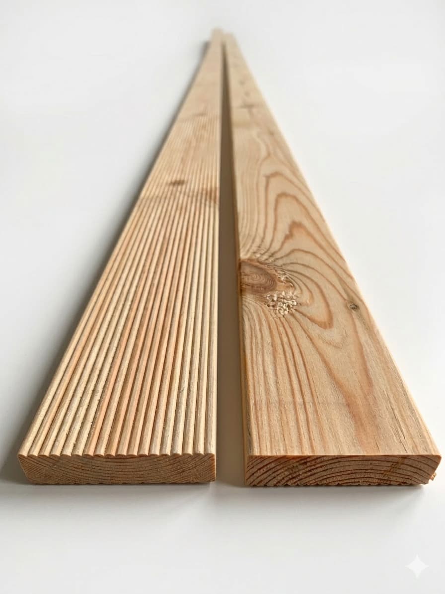 Pušinės terasinės lentos 22×90×6000 mm – Lentvario Mediena, Trakų r.