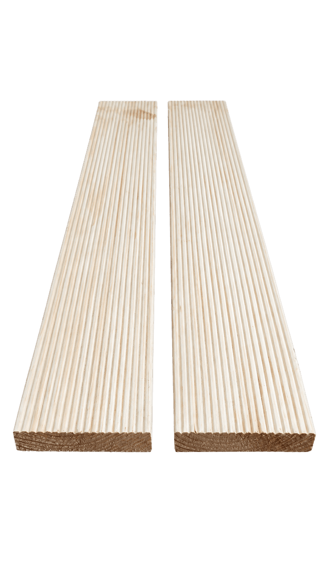 Terasinė lenta – 22x90x6000 – Įvairiapusė, Obliuota – Pušis – B