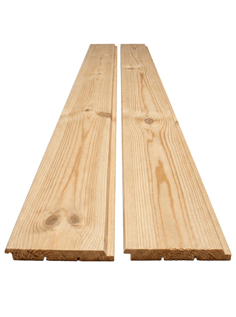 Lauko dailylentė – 18x145x6000 – Obliuota, Džiovinta, Lygiu paviršiumi – Pušis – B-C